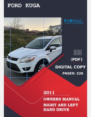 ford kuga 2011 owners manual